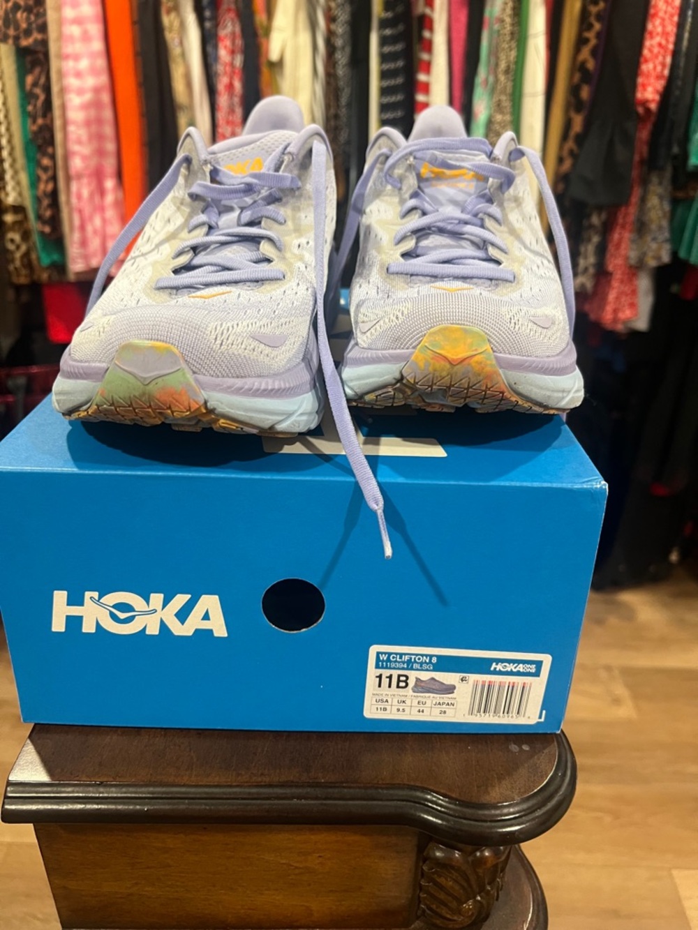 HOKA Women's size 11 Lavender Running Shoes - clifton Lightweight Performance - Picture 3 of 9